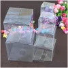 Gift Wrap 8 Size Square Plastic Clear PVC Boxes Transparent Waterproof Box Carry Packaging for Jewelry/Candy/Toys LZ0743 Drop DHVET