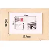 Embrulho de presente 10.2x15.5x0.5cm Kraft Papel dobr￡vel PO Caixa de exibi￧￣o Posta