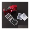 Caixas de armazenamento caixas New 8 em 1 Caixa de caixa pl￡stica para TF Micro SD Mem￳ria Card SDHC MS PROTECTOR HOTEME