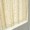 Gardin Boho Daisy Floral Cotton Cafe Gardiner med tofsar Rod Pocket Short Kitchen 1Panel For Living Room Decor TJ7069