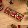 Weihnachtsdekorationen 2023 Neujahr Ornament Boxed Holzanhänger Baum Dekor Navidad Garland Noel Dekoration für Zuhause L220908 Drop D DHC0Y