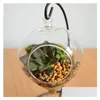 Kerzenhalter Ornament Display Stand Eisen Hängeregal Halter für Glaskugel Luftpflanze Terrarium Hexenball und Hochzeit Home Decor Dhhcq