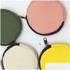 Opbergzakken Colorf leeg ronde canvas ritszakken katoen cosmetische make -up munt portemonnee lx0733 drop levering home tuin huiskee of dh5fs