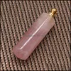 Charms Quarzstein pro Flasche Anh￤nger ￤therische ￖl Diffusor -Anh￤nger f￼r Halskettenschmuck machen Frauen Geschenk Drop Lieferung OTJV4