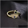 Band Rings Модные украшения Evil Eye Fork Fomen