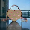 Totes Coabag Heart Pouch 5 Styles Womens Designer Bag Chain Luxurys Handväska Korthållare Crossbody Tote Bag Purse med Box 221110