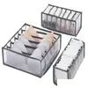 Storage Boxes Bins Foldable Underwear Bra Panty Socks Organizer Stored Box Der Closet Scarves Organizers Nylon Mesh Divider Bags D Dhdpy