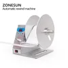 ZONESUN Automatic Industrial Equipment Label Rewinder For Clothing Wash Label Bar Code Label Price Tag Self-Adhesive Label Sticker Speed Adjustable