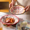 Bowls WSHYUFEI American Style Household Relief Tableware Personalized Soup Bowl Ceramic Fruit Salad Products