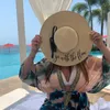 Cappelli a tesa larga Cappello da spiaggia floscio Sposa personalizzata con nome La luna di miele personalizzata deve avere regali