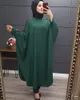 Casual Kleider Plus Größe Islamische Kleidung Muslimischen Kleid Frauen Dubai Türkische Lange Robe Kimono Pailletten Ethnischen Stil Sieben-punkt Ärmel wild