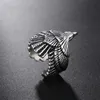 Regulowany orła pierścień opaski stal nierdzewna Unikalna zaręczyny Pierścienie męskie Pierścienie gotycka punk-hop vintage zabytkowe zabytkowe zabytkowe ręcznie robione designerskie akcesoria biżuterii Prezenty