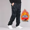 Herenbroek mannen winter fluweel dubbele laag warme vracht dikke dikke militaire tactische broek voor casual pantalon multi-pocket