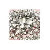 Decorazioni per nail art Taglie Wholesalemix 1000 Pz Pietre di strass flatback acriliche rotonde trasparenti cristalline per abiti da sposa Dr Dhgpg