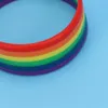 Braccialetti con ciondoli 2 pezzi Bracciale in silicone Bracciale color arcobaleno Gay Lesbian Pride Fashion