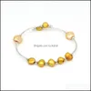 Perlé de haute qualité usine directe fleur d'eau douce perles bracelet fait à la main réglable bracelet charmes femmes cadeau livraison directe juif Otabr