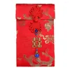 Geschenkwikkeling 2023 Chinees Jaar Geld Pocket Lucky Dikked Hong Bao Housewarming Traditionele bruiloft Verjaardag Rode Envelops Bag