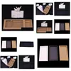 F￶rpackningsboxar Kraft Packaging Cardboard Glid Box Gift Craft With PVC Window Paper Der SN2647 Drop Delivery Office School Business DHRSH