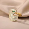 Hochzeit Ringe Netter Vogel Ring Einstellbare Zirkonia Tier Vögel Finger Für Frauen Mädchen Mode Halloween Party Schmuck Geschenk 2023