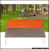 Garden Sets Tralight Outdoor Mini Folding Table Picnic Hiking Aluminum Alloy Portable Backpacking Foldable Barbecue Tea Vt1640 Drop Dhcds