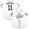 The Sandlot # 11 Alan Yeah-Yeah Mode Film Baseball Jersey Cousu S-3XL