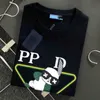 23S PD T Shirt Designer okrągła szyja Krótki rękaw Sprężyna lato moda luksusowa marka luźna druk okrągła szyja koszulki z krótkim rękawem męskie i bluza damska