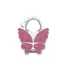 Hooks Rails Metal Foldable Bag Purse Hook Hanger/Purse Hook/Handbag Holder Shell Folding Table Butterfly Bling Colors Za5220 Drop Dhqzv