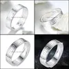 Band Rings Vintage Sier Unique Style Party Wedding For Women Ethnic Color Love Engagement Ring Drop Delivery Jewelry Dhx7G