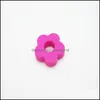 Andere Sile Flower -kralen met gat 27 mm mini kinderziektes Food Grade BPA sensorische losse doe -het -zelf sieraden Druppel levering DHHZR