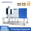 ZONESUN ZS-TB3 Manual Labeling Packing Machine Manual Bottle Label Sticker Peeling Applicator Flat Round Square Polygon Surface Machine