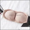 Autres articles divers ménagers Soutien-gorge sans bretelles sans couture Onepiece enveloppé Tube Top Soutien-gorge amovible pour filles Soft Andeau Lingerie Sexy Top Dhxrq