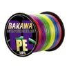 Ligne de tresse Bakawa 8xstrand Tressé Pêche 500m Japonais Multifilament Pe Fil Pour Eau Salée Durable 22lb90lb Fil Tissé Tackle 230113