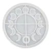 Herramientas para hornear pastelería Diy R Eclipse estrella Luna reloj esfera molde de silicona para molde de resina moldes epoxi-ABUX