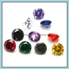 Diamants en vrac de haute qualité 100 pièces/sac 5 mm clair coupe ronde 15 couleurs 5A zircone cubique gemmes perles de pierres précieuses livraison directe bijoux Otbce
