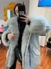 Women's Down Parkas Cotton Padded Women Big Fur Collar Snow Jacket Winter Pocket Coat Warm Outwear Oversized Long 230112