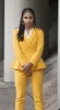 Spring Fashion Yellow Women Pants Suits For Wedding Mother of the Bride Suit Evening Party Blazer Guest Wear 2 Pieces