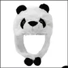 Beanie/Skull Caps Beanie/Skl Halloween Animal Panda Hat Cartoon Headgear Dress Up Cute Super Soft Windproof Garten Stage Performance Othxm