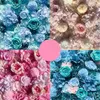 Декоративные цветы венки шелк розовый синий