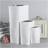 Present Wrap Stand Up White Kraft Paper Aluminium Foil Bag dragkedja Doy Pack Packaging Pouch Food Tea Snack ￅterf￶rslutbara v￤skor Partihandel LZ05 DHONR