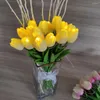 Strings 10/15 LED Simulation Tulpen Fairy Light Battery Tulp Flower Home Vaas Filler Branch voor kerstfeestdecoratie