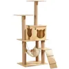 Móveis de gato arranhões de corda sisal árvore de arranhões Tower Towering Padas do uso de interação resistente Acessórios de madeira 230113