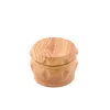 Accessories Creativity Wooden Drum Herb Grinder Smoking 40X32Mm 4 Layers Crusher Tobacco Grinders Drop Delivery Home Garden Househol Dhko9