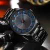 Wristwatches Curren Fashion Simple Style Men يشاهد ساعة Quartz Wristwatches Band Stainless Steel Clock Sale 230113
