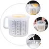 Bowls Cup Measuring Plasticpitcher Jug Scale Water Batter Dispenser Cups Mixing Baking Beaker Liquid Drinking Tea Mug Coffee Glasswith