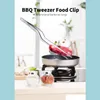 調理器具キッチントングBBQ Tweezer Food ClipチーフチーフTONGステンレススチールポータブルピクニックバーベキュードロップデリバリーホームガードディリ