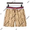 Estilo misto Calções masculinos de verão de luxo Calças de praia com estampa de letras clássicas calças curtas fashion casual algodão listrado patchwork malha calções de banho calções