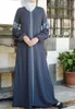 Sukienki swobodne Dubai Abaya Turkish Bangladesz Kobieta Jilbab Femme muzułmańska sukienka islamska Caftan Marocain Kaftan