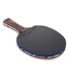 テーブルテニスラケッツスティガンクトエベンホルツラケットラバーの長いハンドルの二重顔にきびping pong pong bat fast astate good control 230113