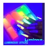 Autocollants Stickers Fluorescent 10Rolls / Box Décorations Pour Ongles Mélange Lumineux Colorf Transfert Nail Foil Sticker Daylight Effect Drop Dhbdp