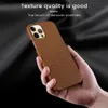 Echte cow lederen telefoonhoesje voor iPhone 13 14 Pro Max 12 Mini 11 12 Pro Max X XR XS Max 6 5S 6s 7 8 Plus SE Cover